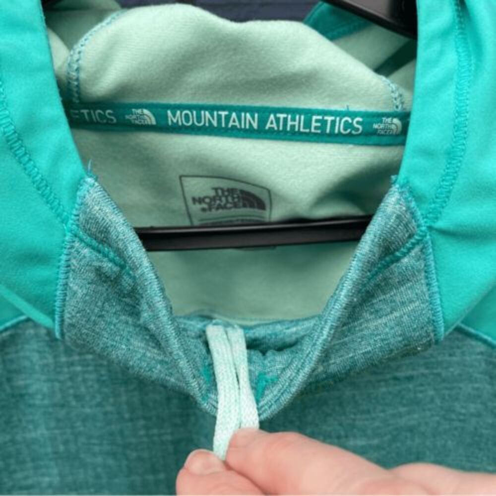 The North Face Mountain Athletics Teal Adjustable Fit Pullover Hoodie — SZ M - Picture 5 of 13